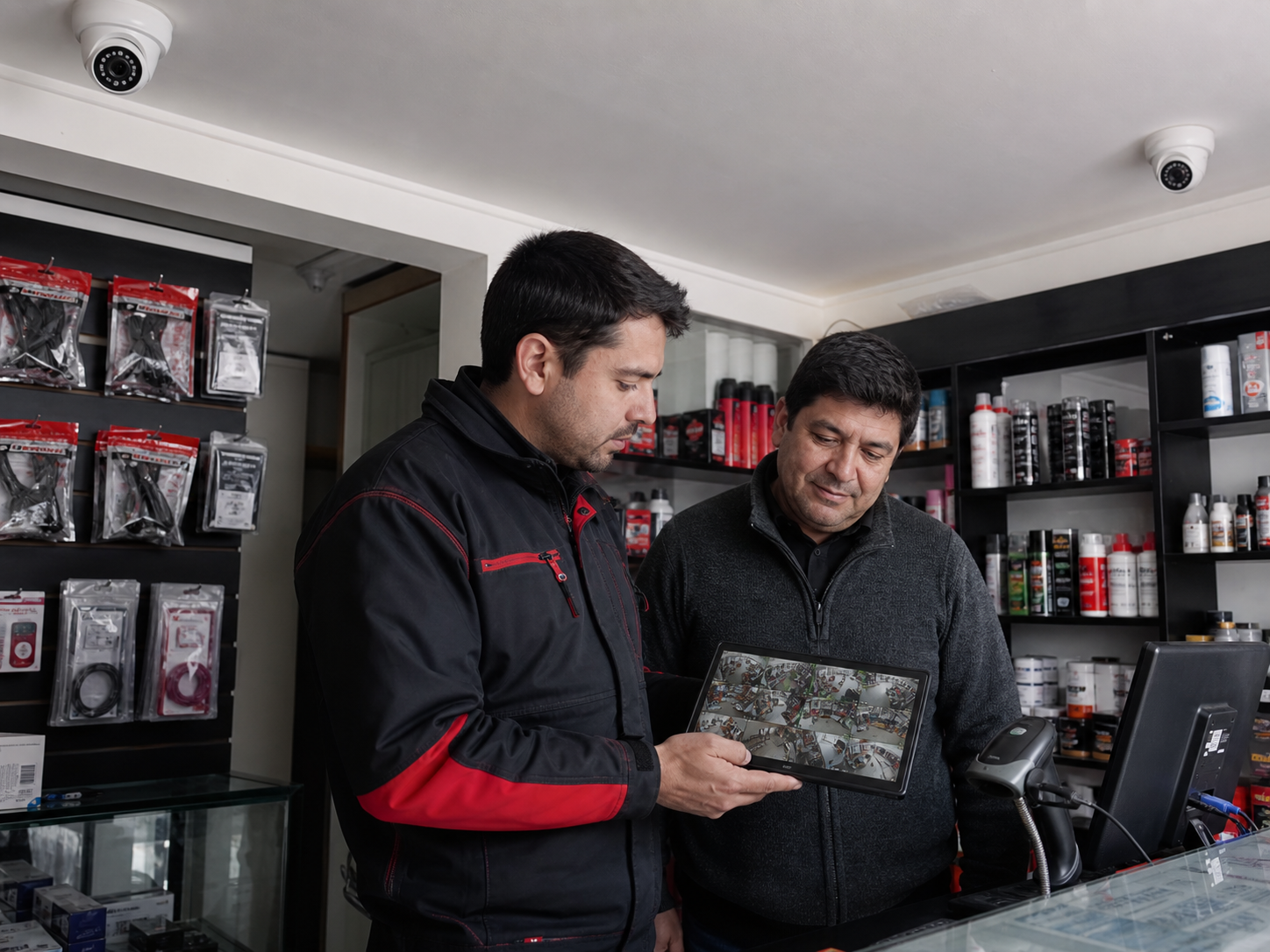 Configuración de cámaras en un comercio
