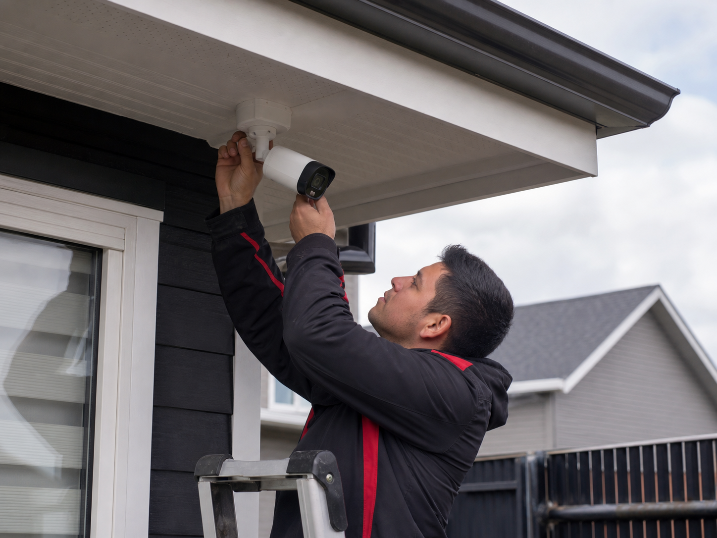 Instalación profesional de cámara en vivienda